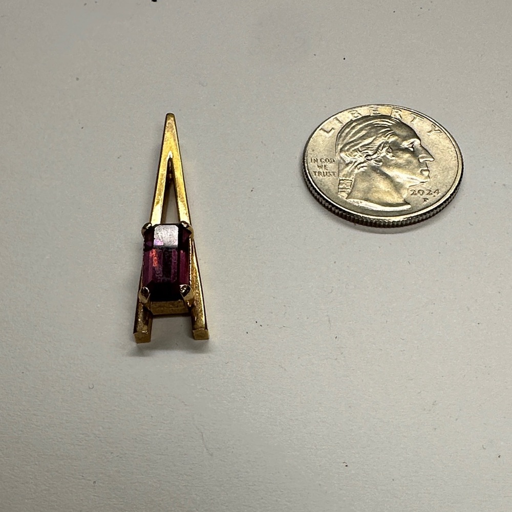 AVON Vintage Gold and Purple Pendant